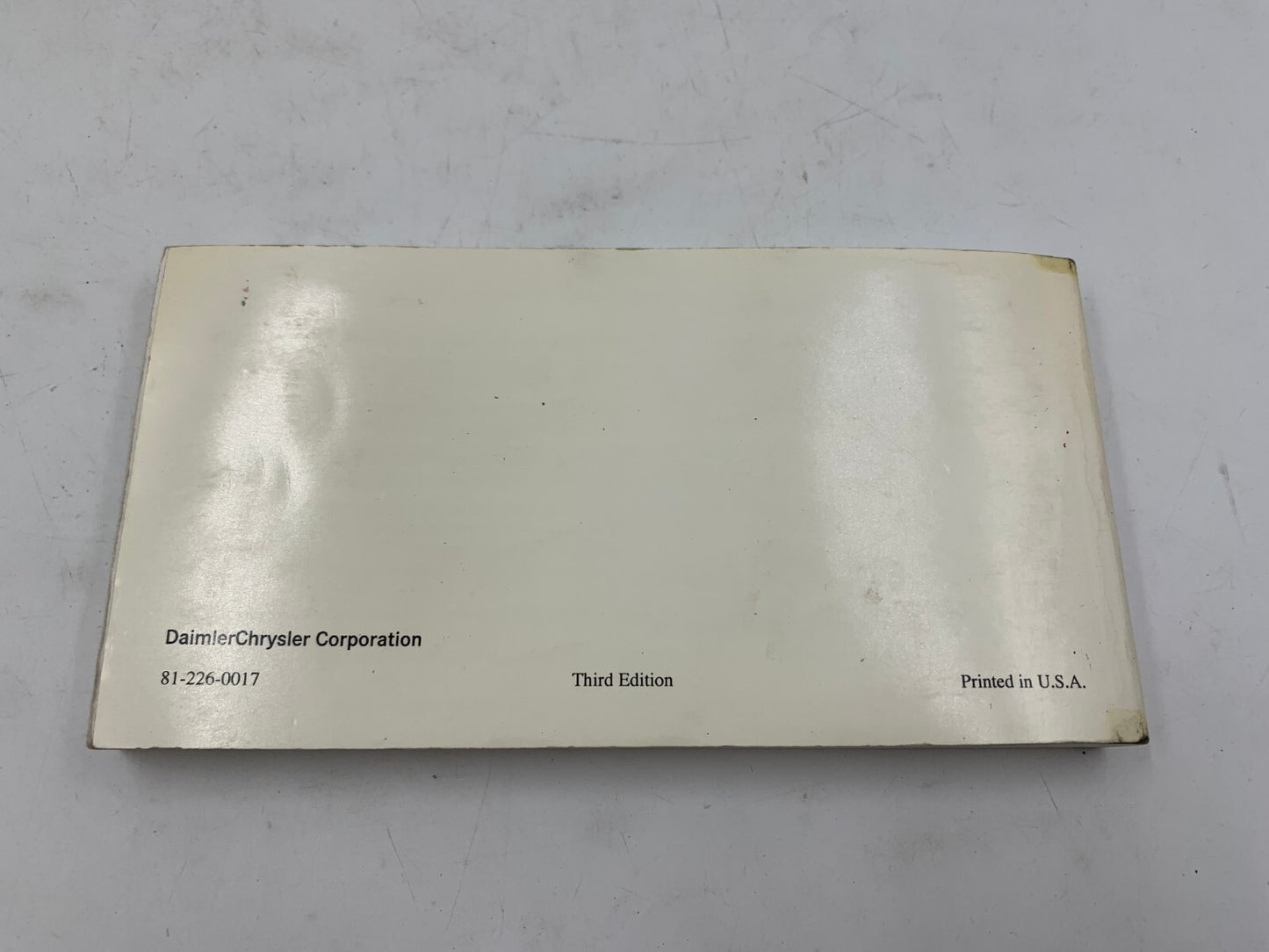 2000 Dodge Caravan Owners Manual OEM B02B49044