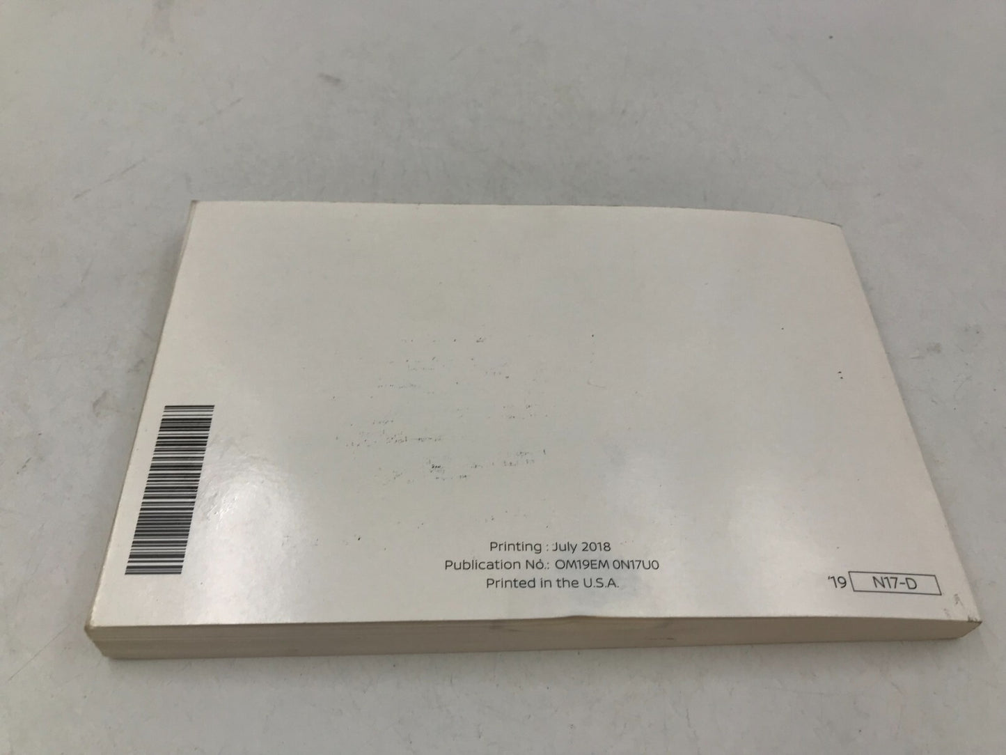 2019 Nissan Versa Sedan Owners Manual Set with Case OEM D04B06025