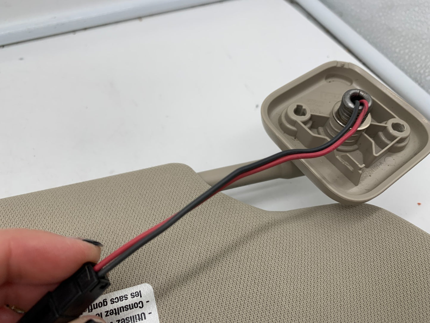 2009-2012 Ford Flex Driver Sun Visor Sunvisor Beige Illuminated OEM A01B53041