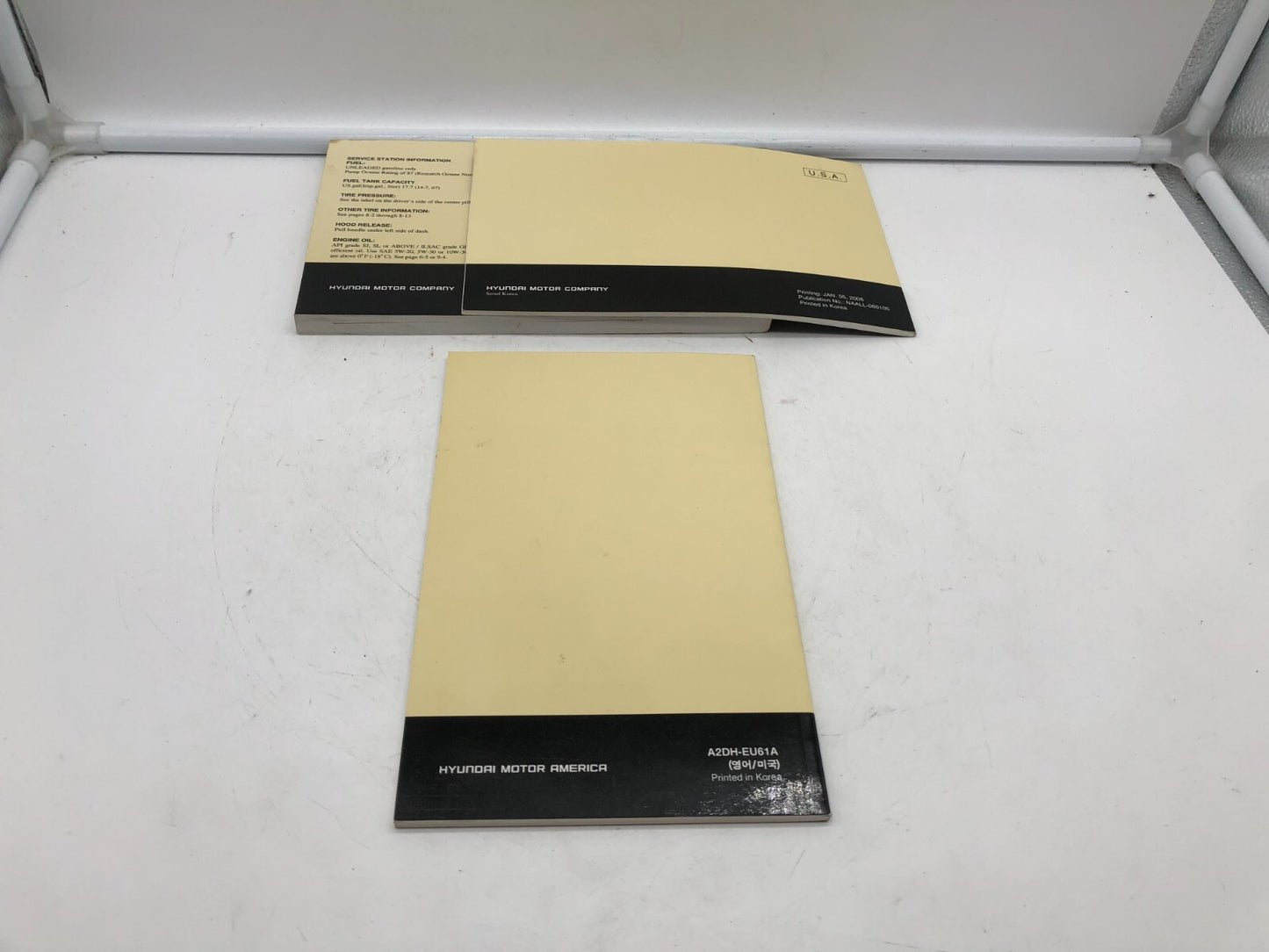 2006 Hyundai Sonata Owners Manual Set OEM A01B38009