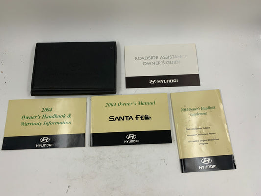 2004 Hyundai Santa FE Owners Manual Set with Case A02B07023