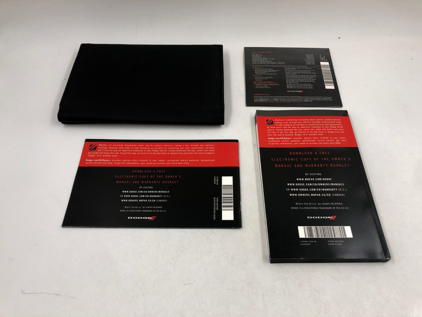 2017 Dodge Charger Owners Manual Set with Case OEM D01B51049
