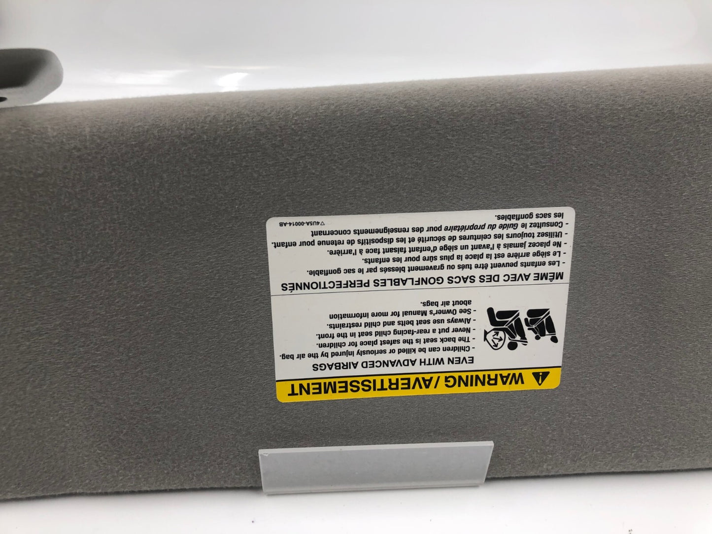 2004-2008 Ford F-150 Passenger Sun Visor Gray OEM D04B64004