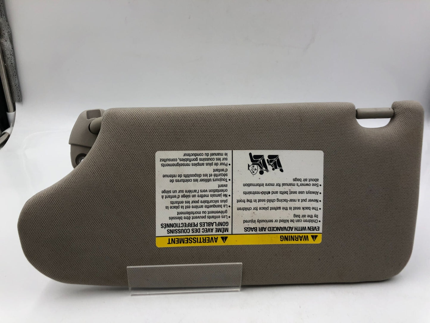2013-2018 Nissan Altima Passenger Sun Visor Sunvisor Gray Illumination D01B09009