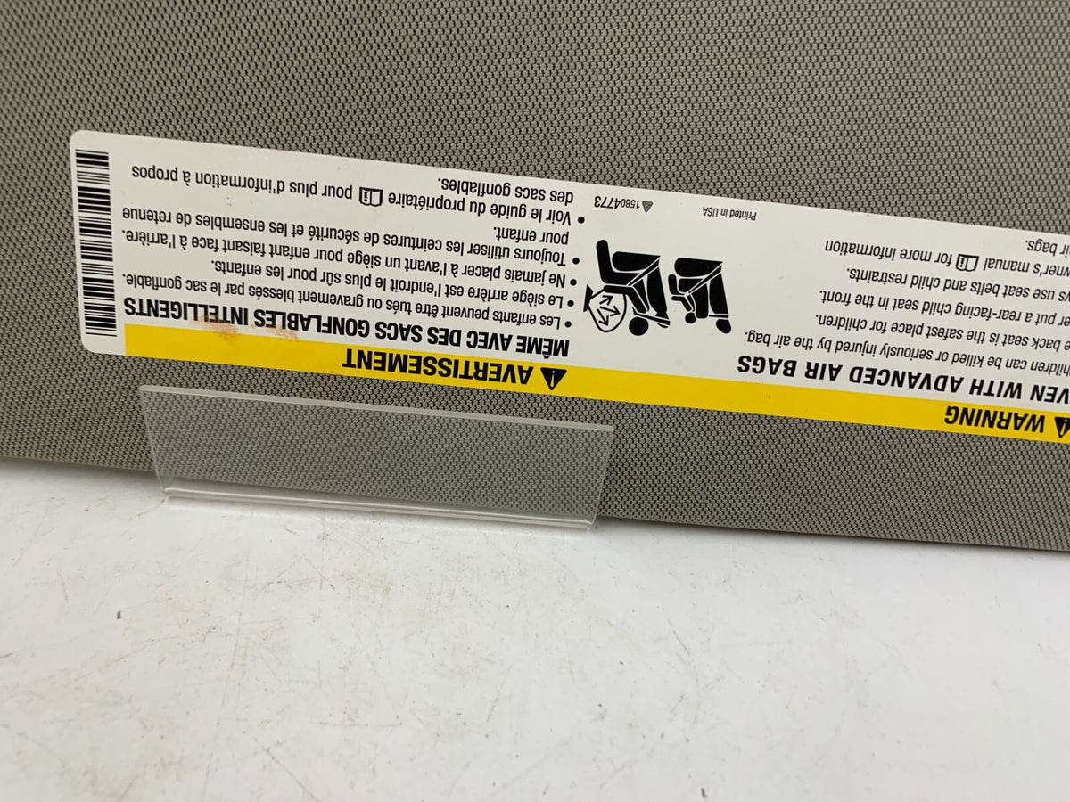 2014-2019 Cadillac CTS Passenger Sun Visor Gray Illuminated OEM B01B42048