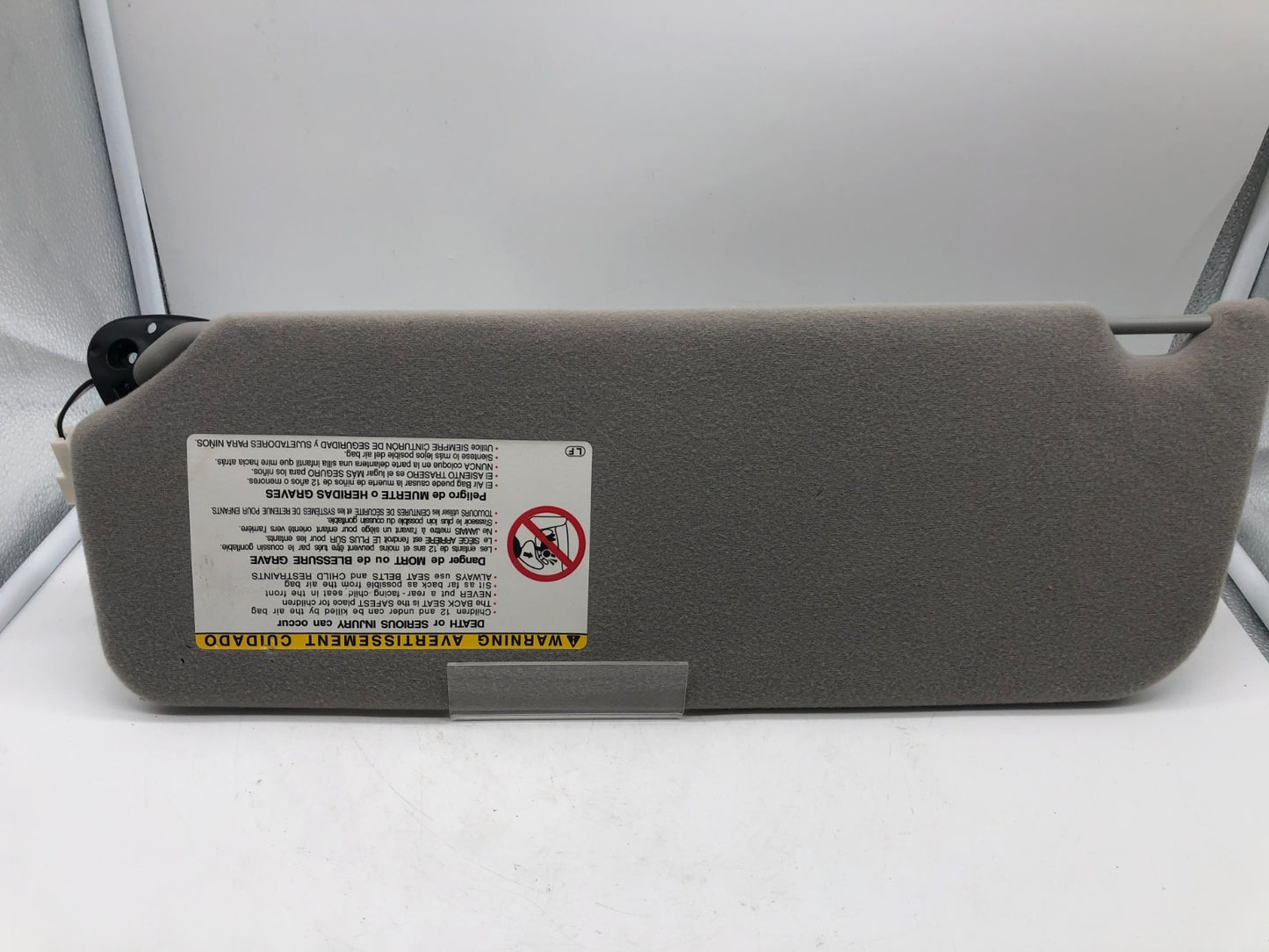 2005-2010 Toyota Sienna Passenger Sun Visor Gray Illuminated OEM A01B46003