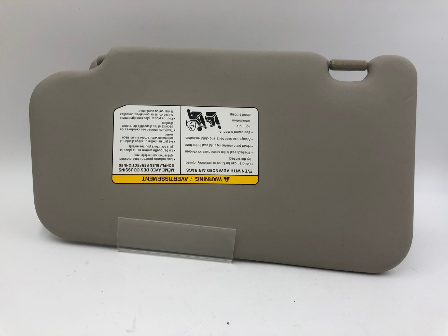 2011-2013 Nissan Juke Passenger Sun Visor Gray OEM D01B29072