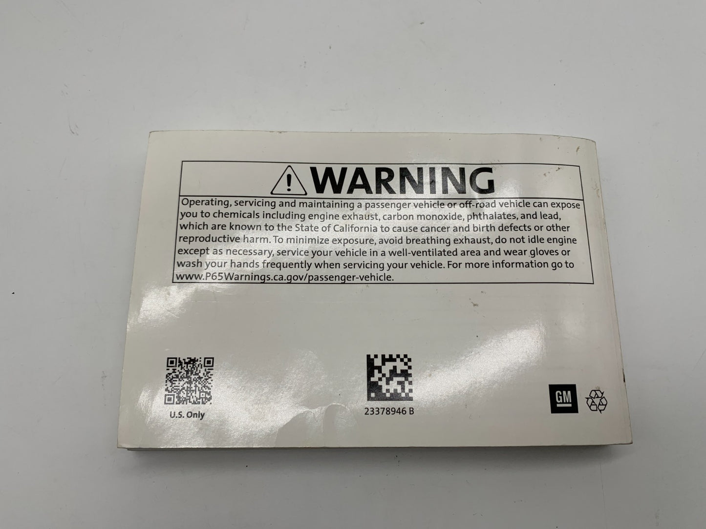 2018 Chevrolet Malibu Owners Manual OEM C03B65018