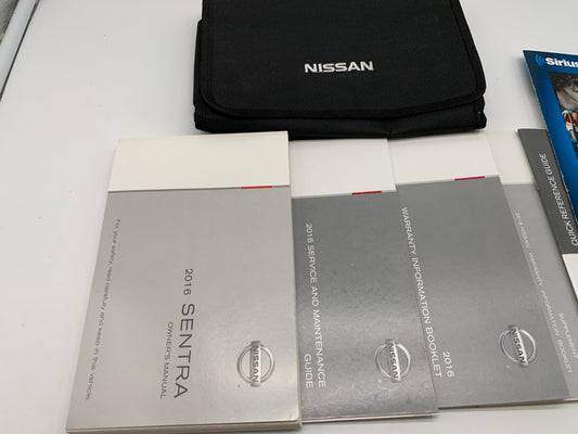 2016 Nissan Sentra Owners Manual Set with Case OEM B04B55052