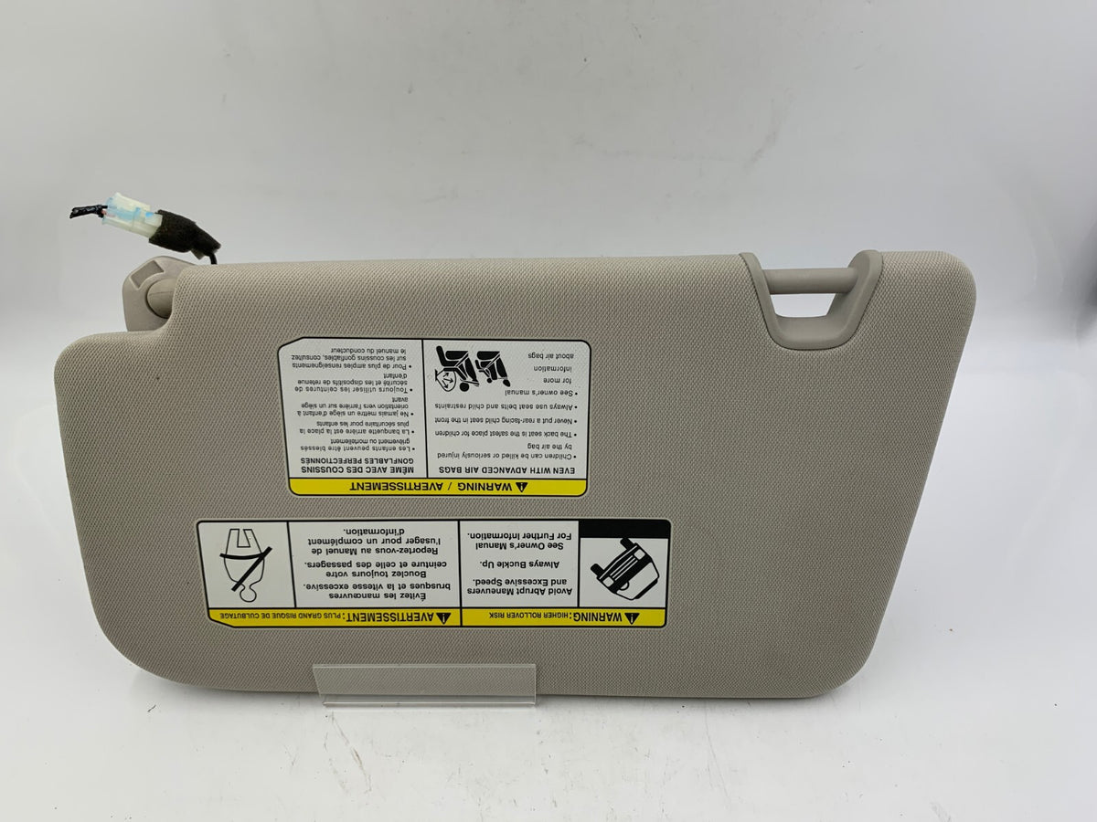 2014-2017 Nissan Rogue Passenger Sun Visor Gray Illuminated OEM A02B01024