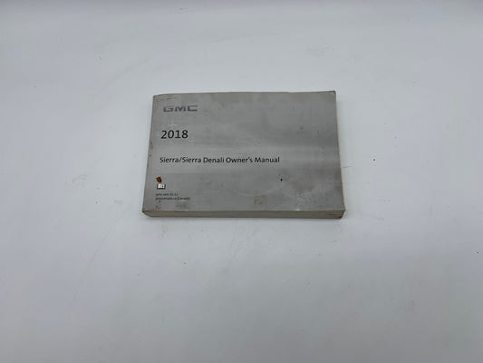 2018 GMC Sierra Owners Manual OEM R01B09039