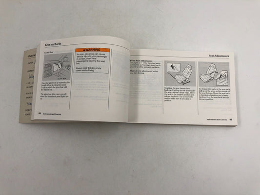 2002 Honda Accord Owners Manual OEM A02B24022