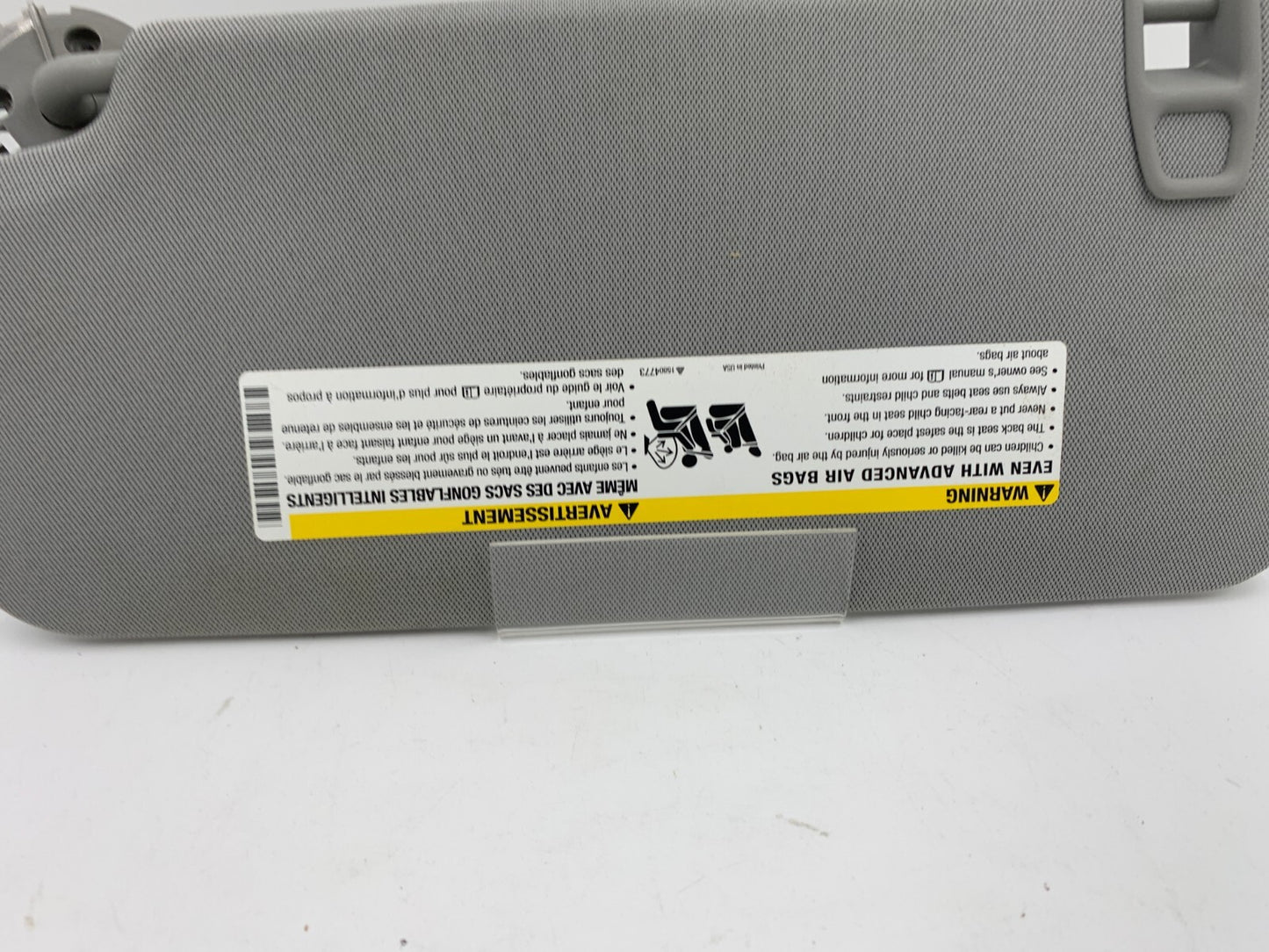 2017-2021 Chevrolet Trax Passenger Sun Visor Gray OEM E03B62001