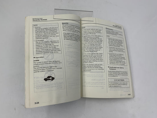 2005 Mazda 3 Owners Manual OEM D01B15025