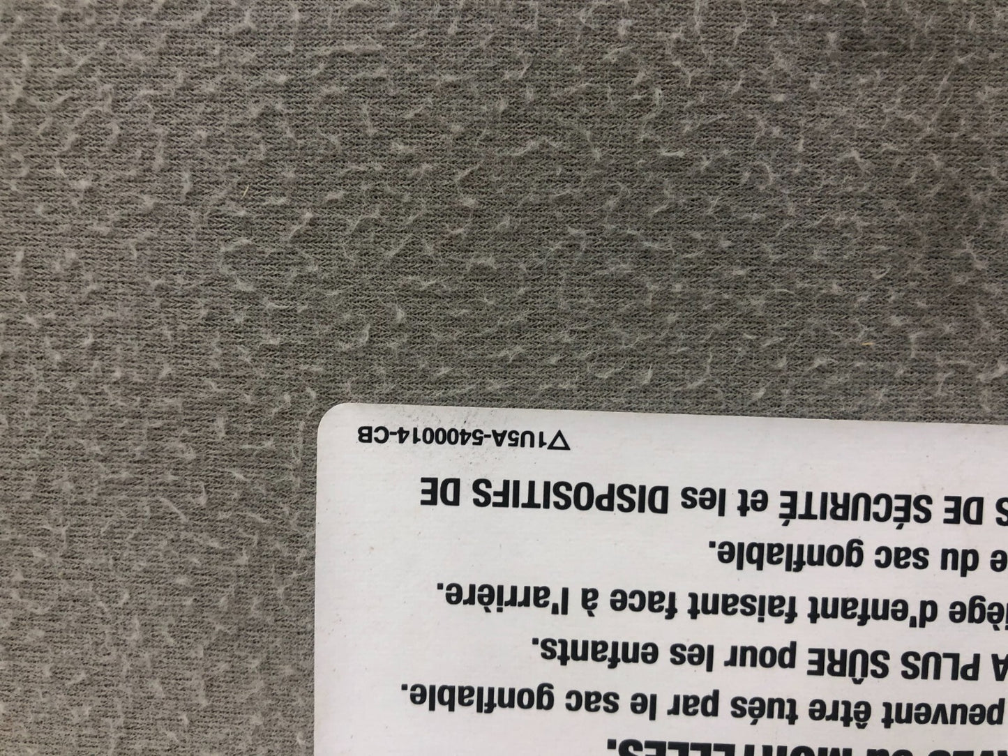 2003-2008 Ford E-350 Passenger Sun Visor Gray OEM B01B10007