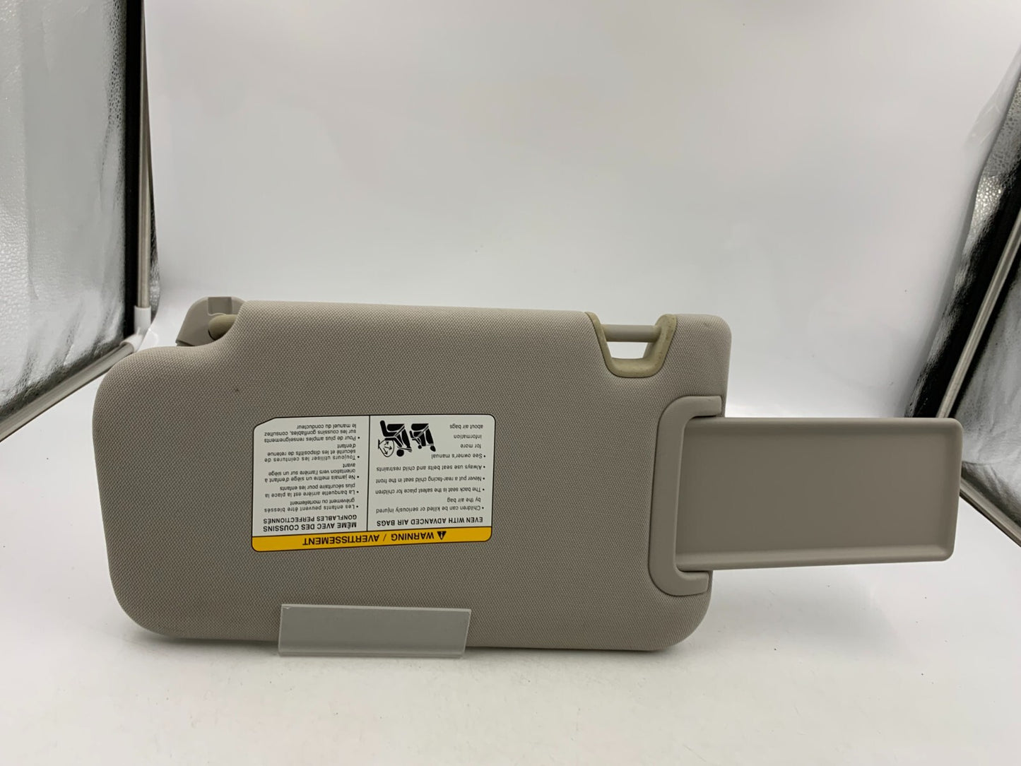 2014 Nissan Juke Passenger Sun Visor Gray OEM A03B32087