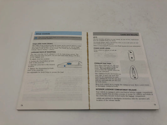 2002 Mercury Sable Owners Manual OEM C03B05048