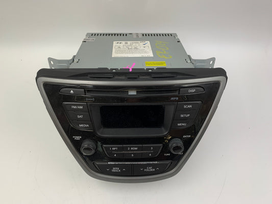 2014-2016 Hyundai Elantra AM FM CD Player Radio Receiver OEM B01B02040