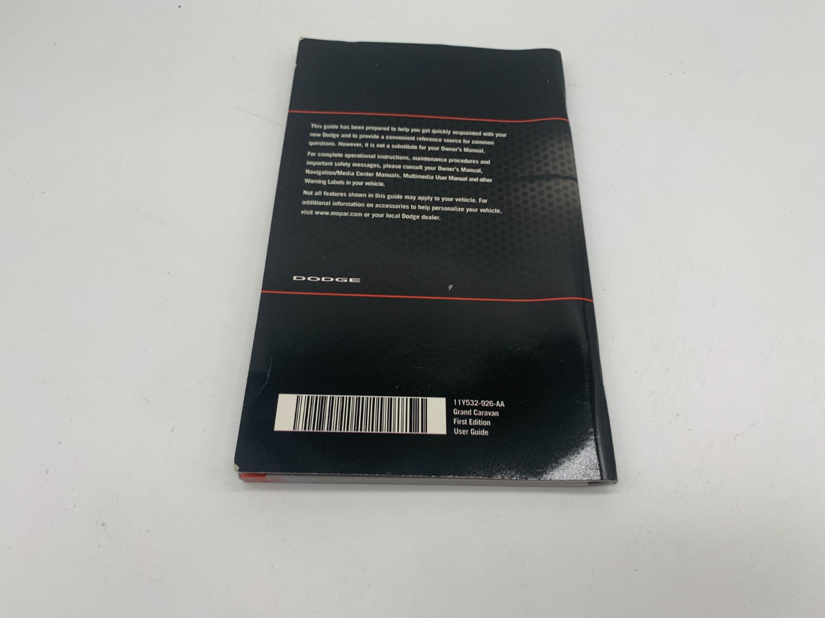 2011 Dodge Grand Caravan Owners Manual Set with Case OEM