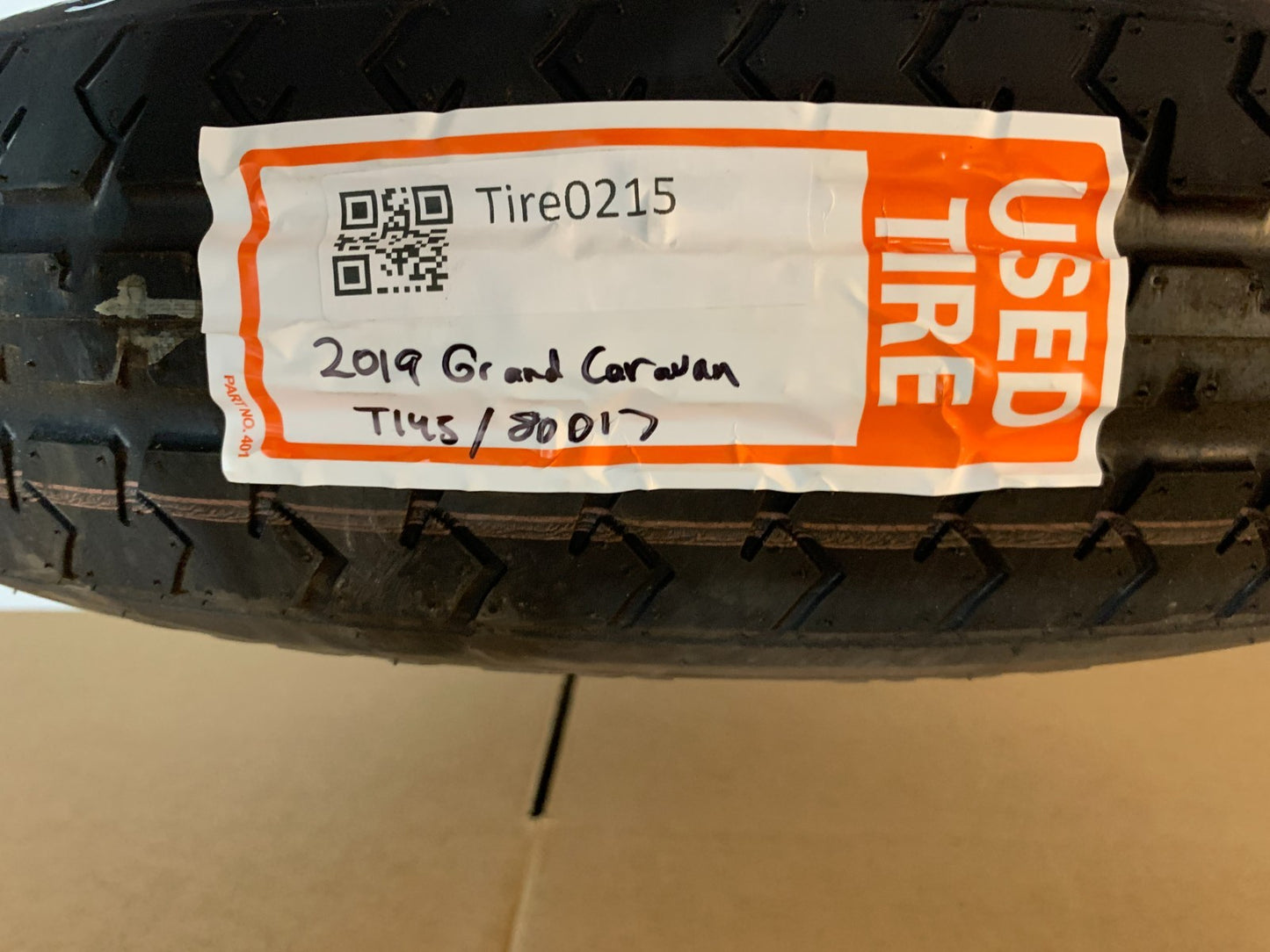 2012-2020 Dodge Grand Caravan 17" Spare Tire Compact Donut T145/80D17 Spare
