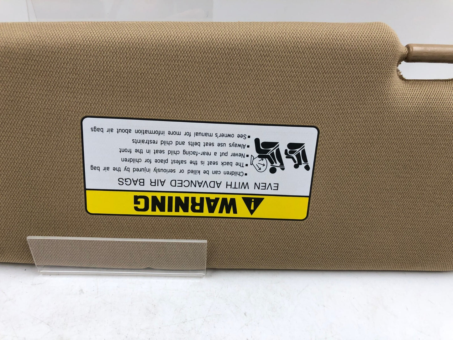 2011-2015 Hyundai Sonata Passenger Sun Visor Brown OEM D04B05006