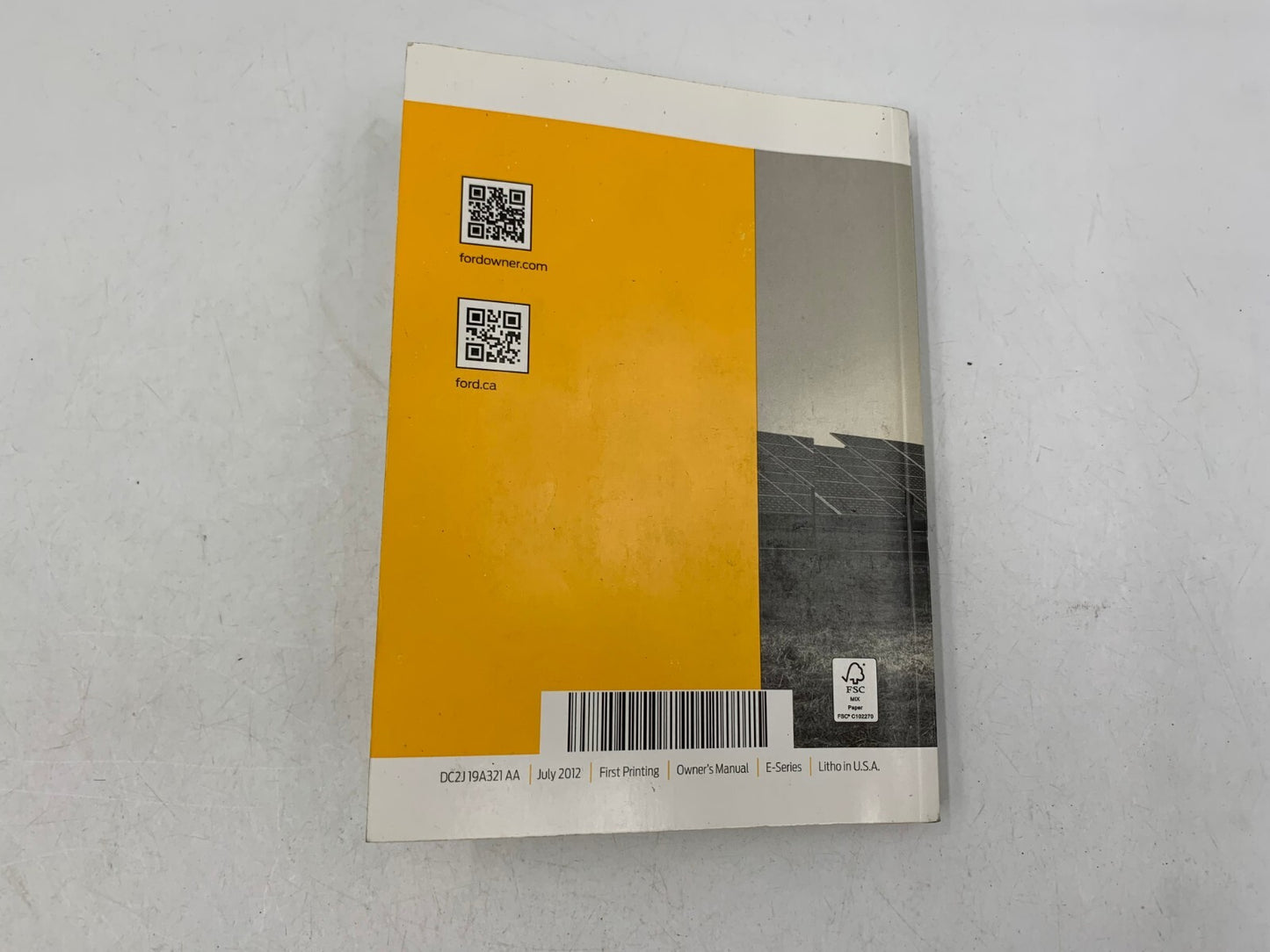 2013 Ford E-Series ESeries Owners Manual Set with Case OEM B01B05011