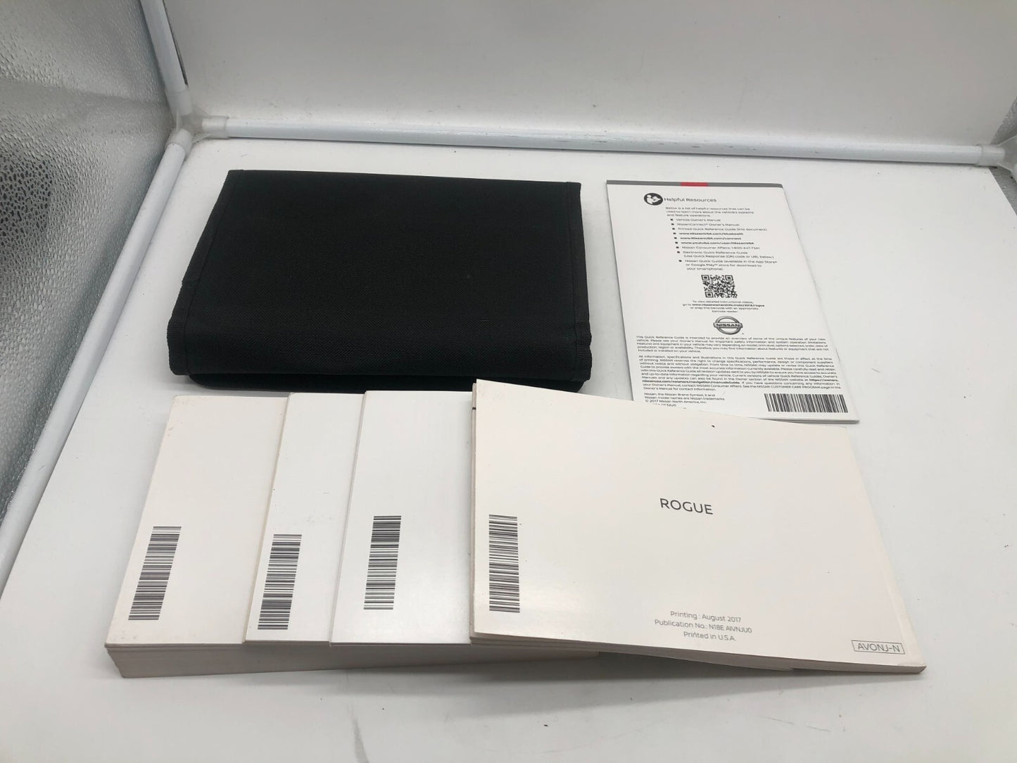 2018 Nissan Rogue Owners Manual Set with Case OEM A03B35058