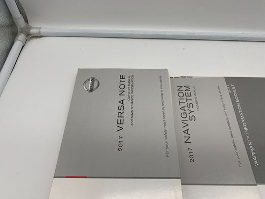 2017 Nissan Versa Note Owners Manual Set with Case OEM