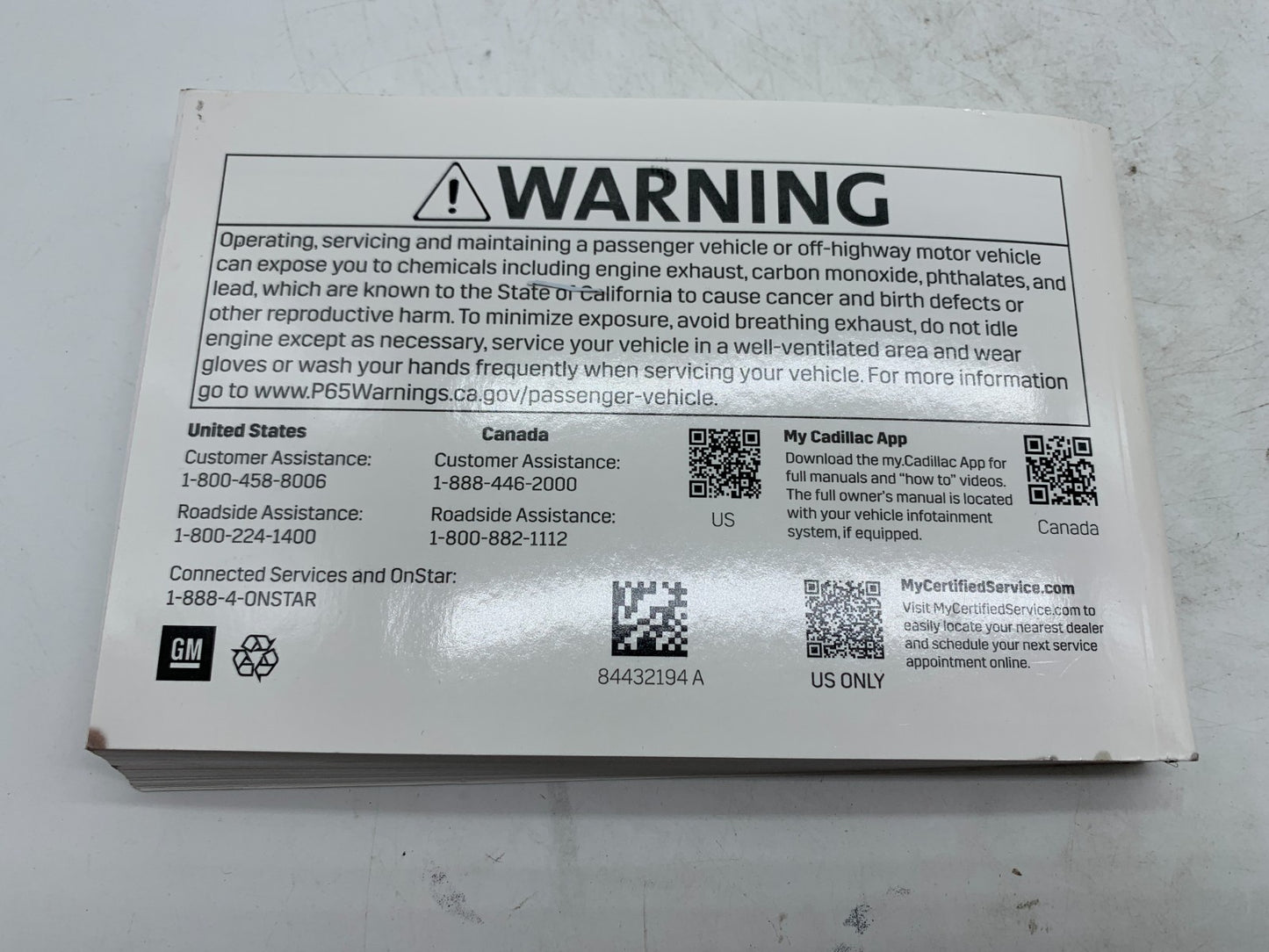 2021 Cadillac CT4 CT 4 Owners Manual Set OEM A03B37010