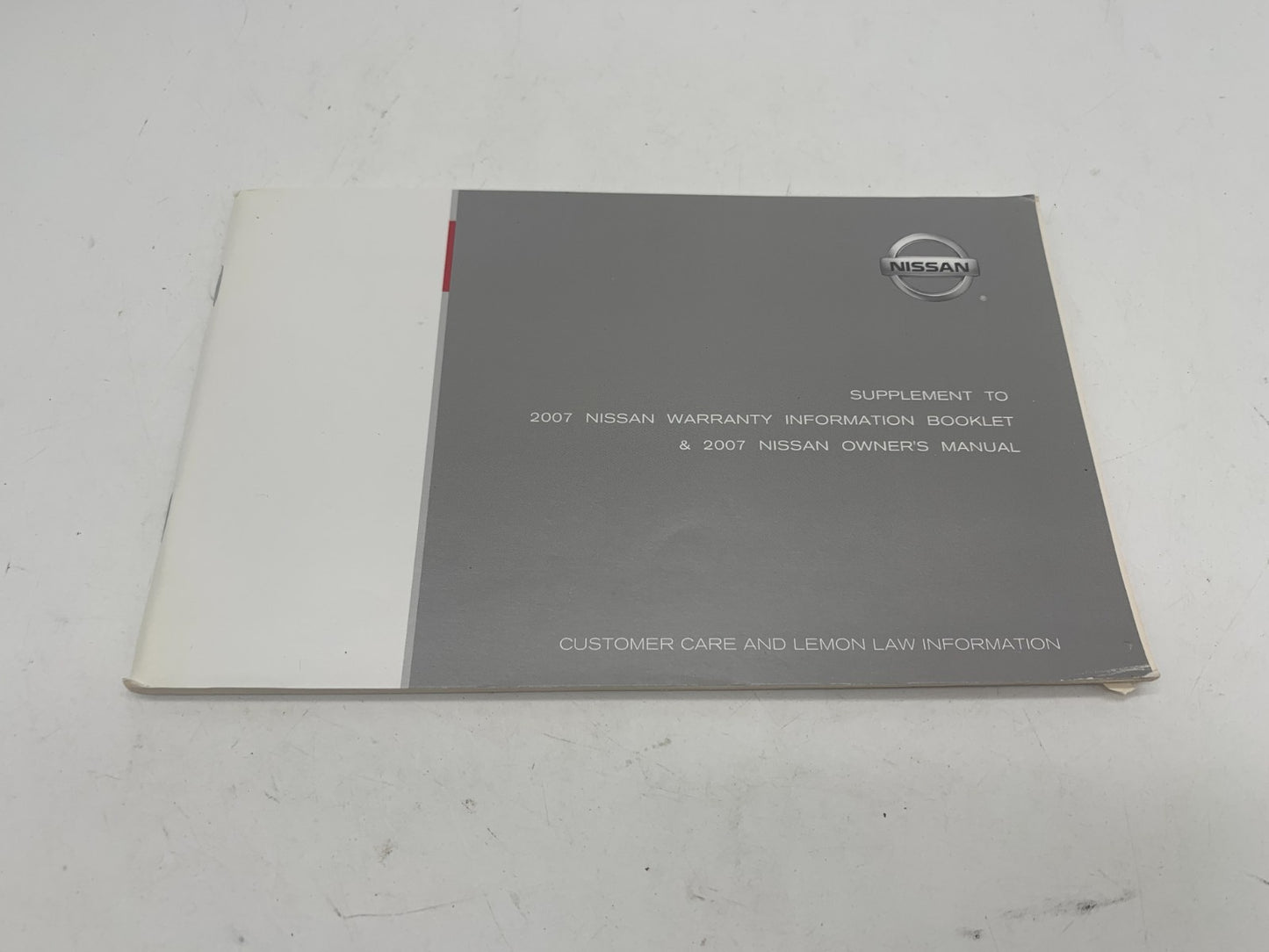 2007 Nissan Altima Owners Manual Set with Case OEM C02B17093