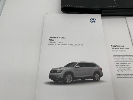 2022 Volkswagen Atlas Owners Manual Set with Case OEM C02B14054