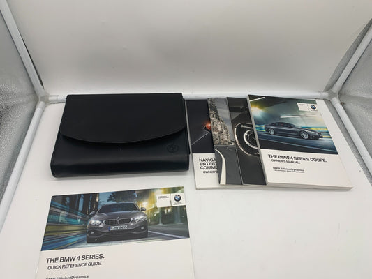 2015 BMW 4 Series Owners Manual Set with Case OEM A02B43004