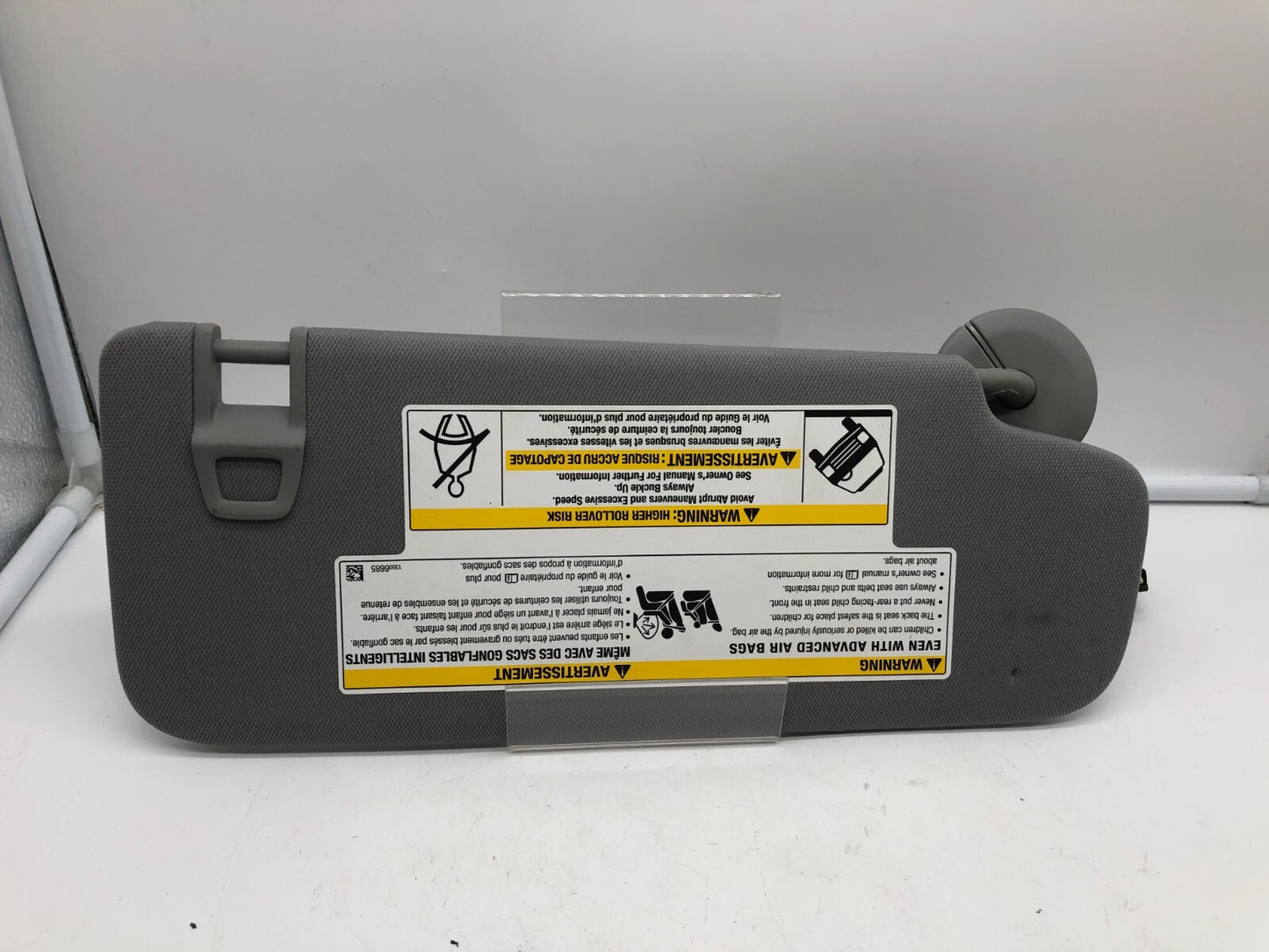 2021-2023 Chevrolet Trailblazer Driver Sun Visor Gray OEM D04B70009