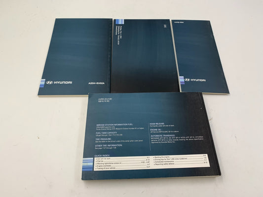 2011 Hyundai Sonata Hybrid Owners Manual with Leather Case OEM B02B38084