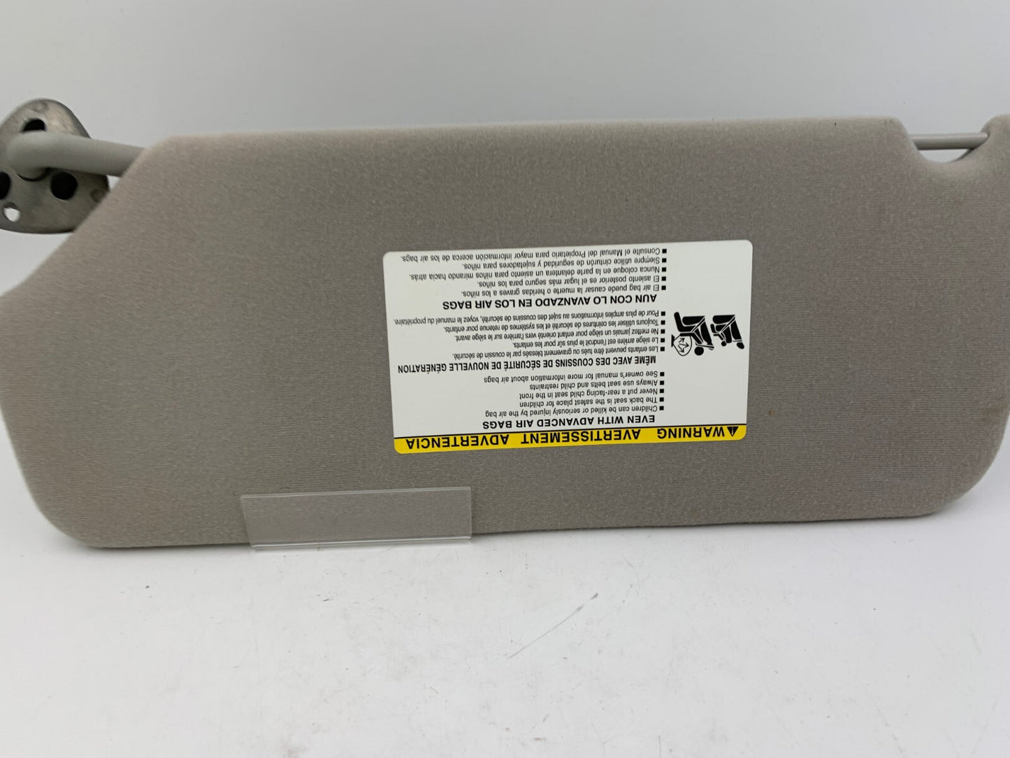 2011-2014 Toyota Sienna Passenger Sun Visor Sunvisor Gray OEM D01B63003