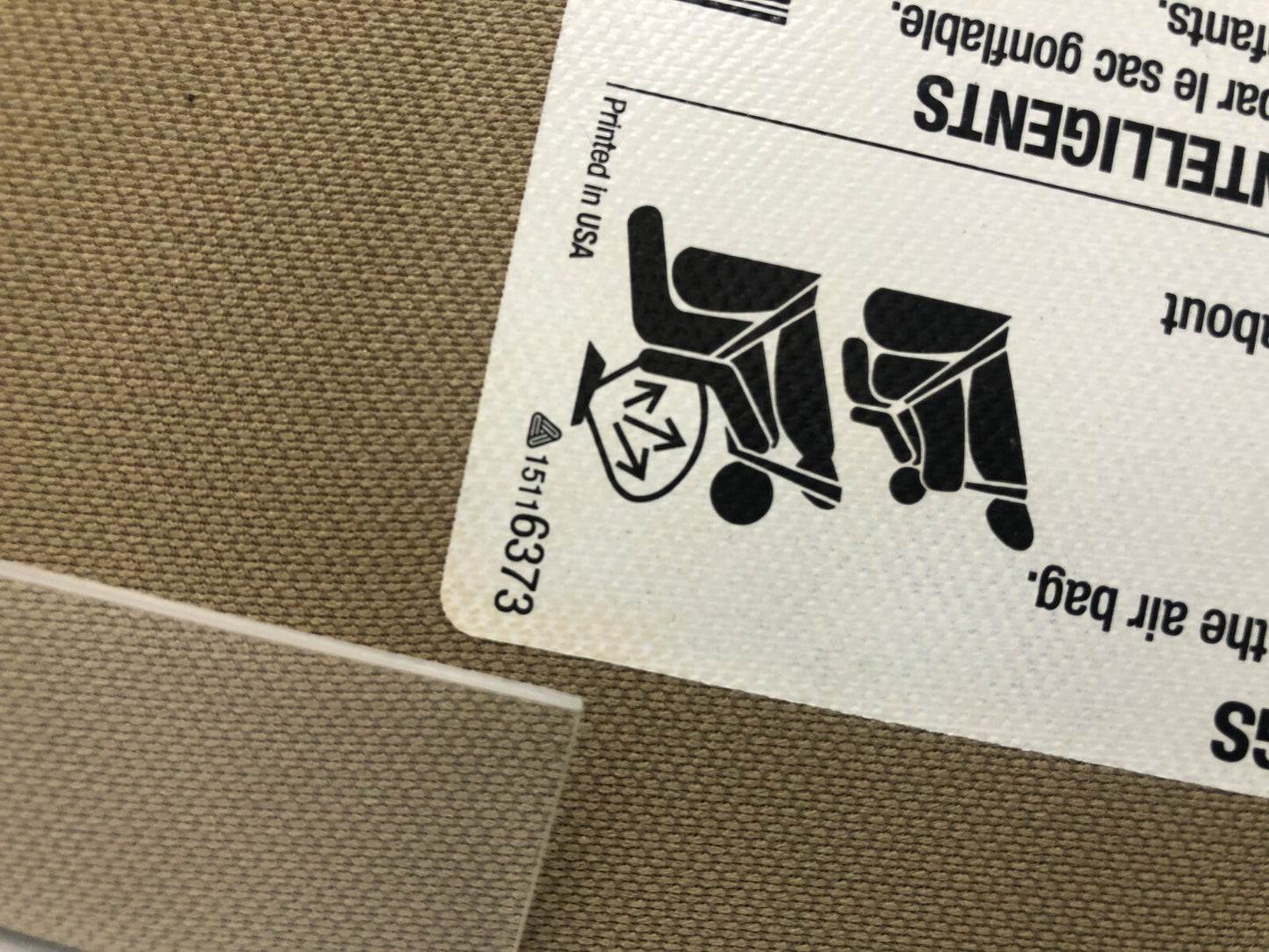 2006-2011 Buick Lucerne Passenger Sun Visor Brown Illumination OEM E01B02069