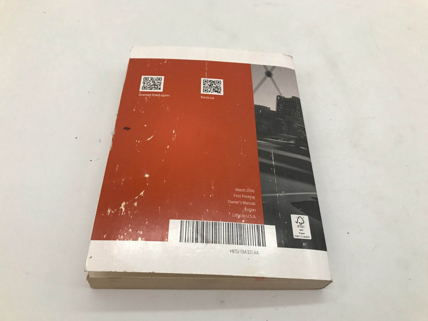 2017 Ford Fusion Owners Manual OEM C04B36011