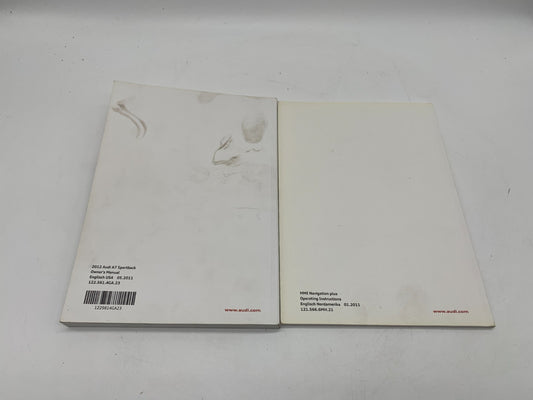 2012 Audi A7 Sportback Owners Manual Set OEM D03B64005
