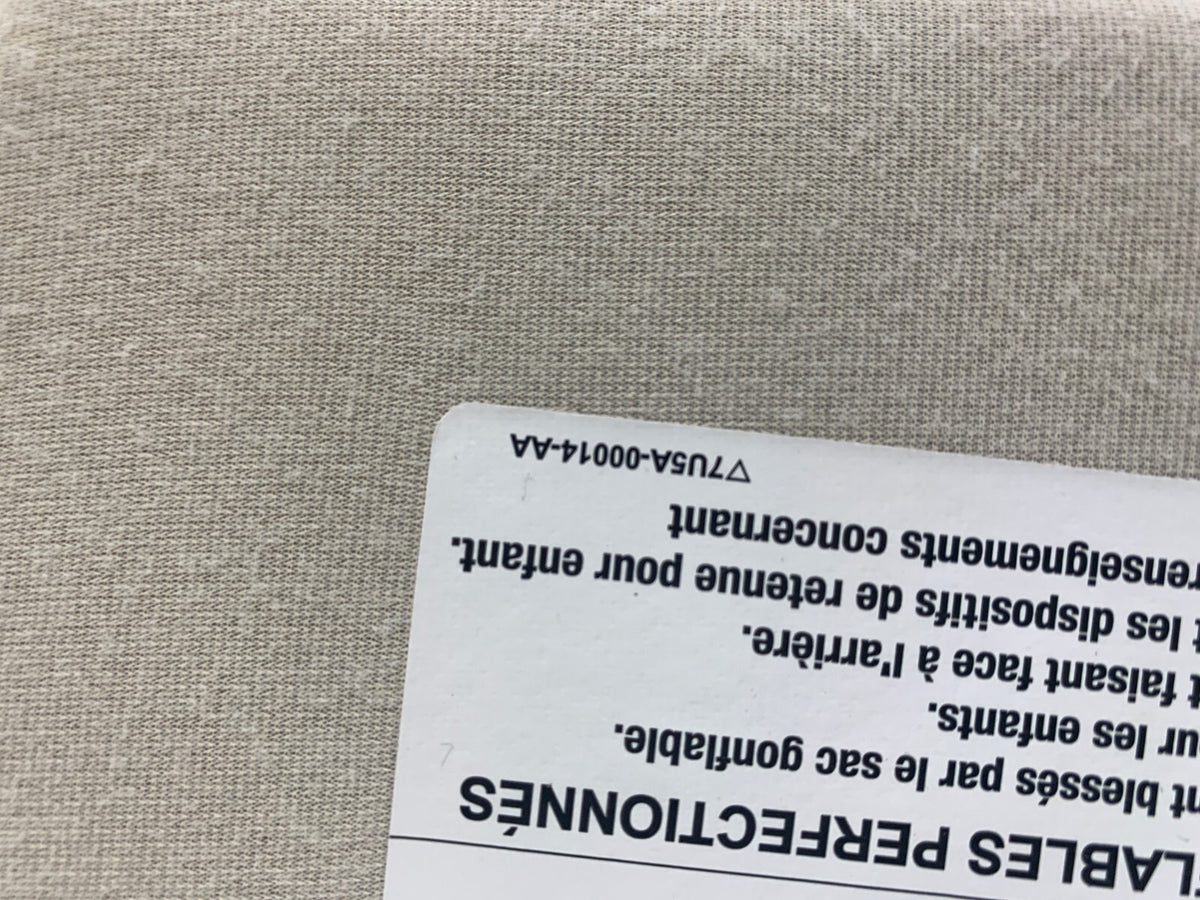 2008-2009 Ford Taurus X Passenger Sun Visor Sunvisor Beige Illuminated D01B52066