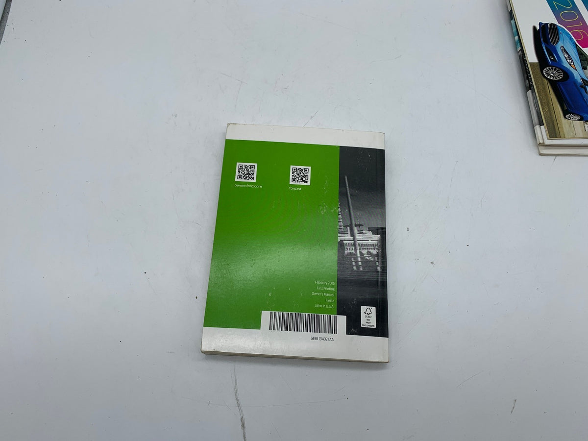 2016 Ford Fiesta Owners Manual Set OEM R01B13012