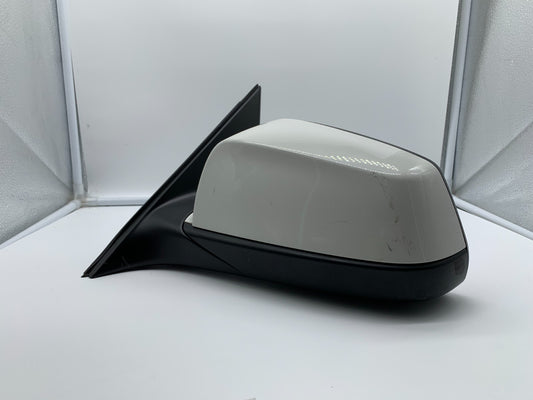 2012-2013 BMW 528i Driver Side View Power Door Mirror White OEM B03B36001