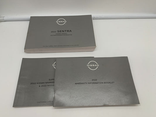 2022 Nissan Sentra Owners Manual Set OEM A02B56046