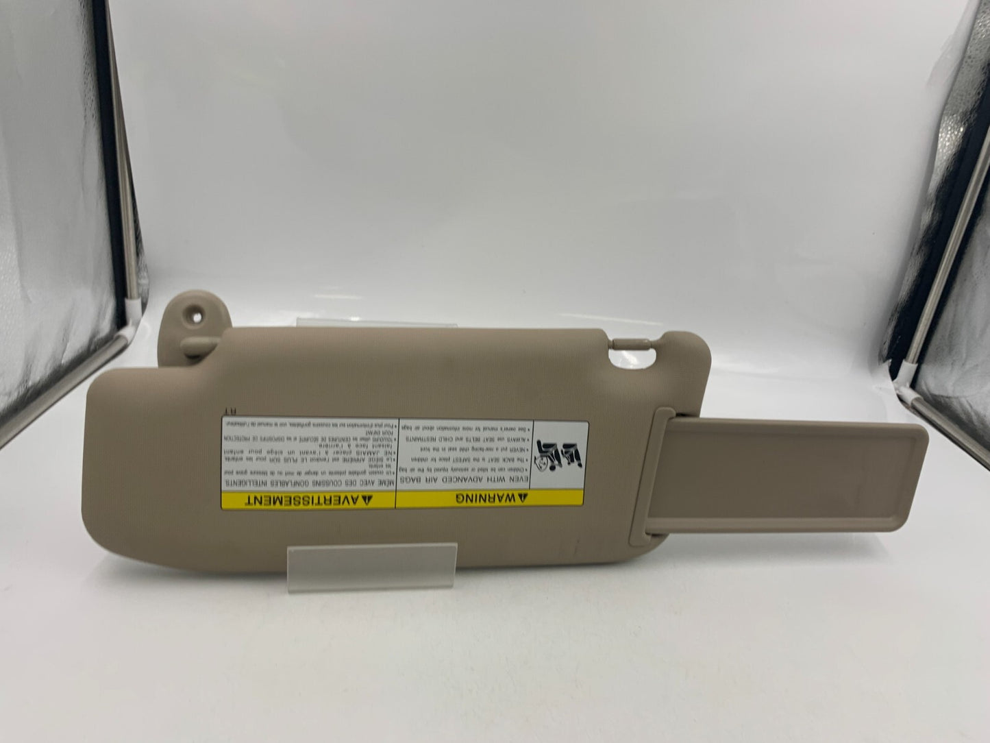 2010-2013 Suzuki Kizashi Passenger Sun Visor Illuminated Tan OEM A03B19063