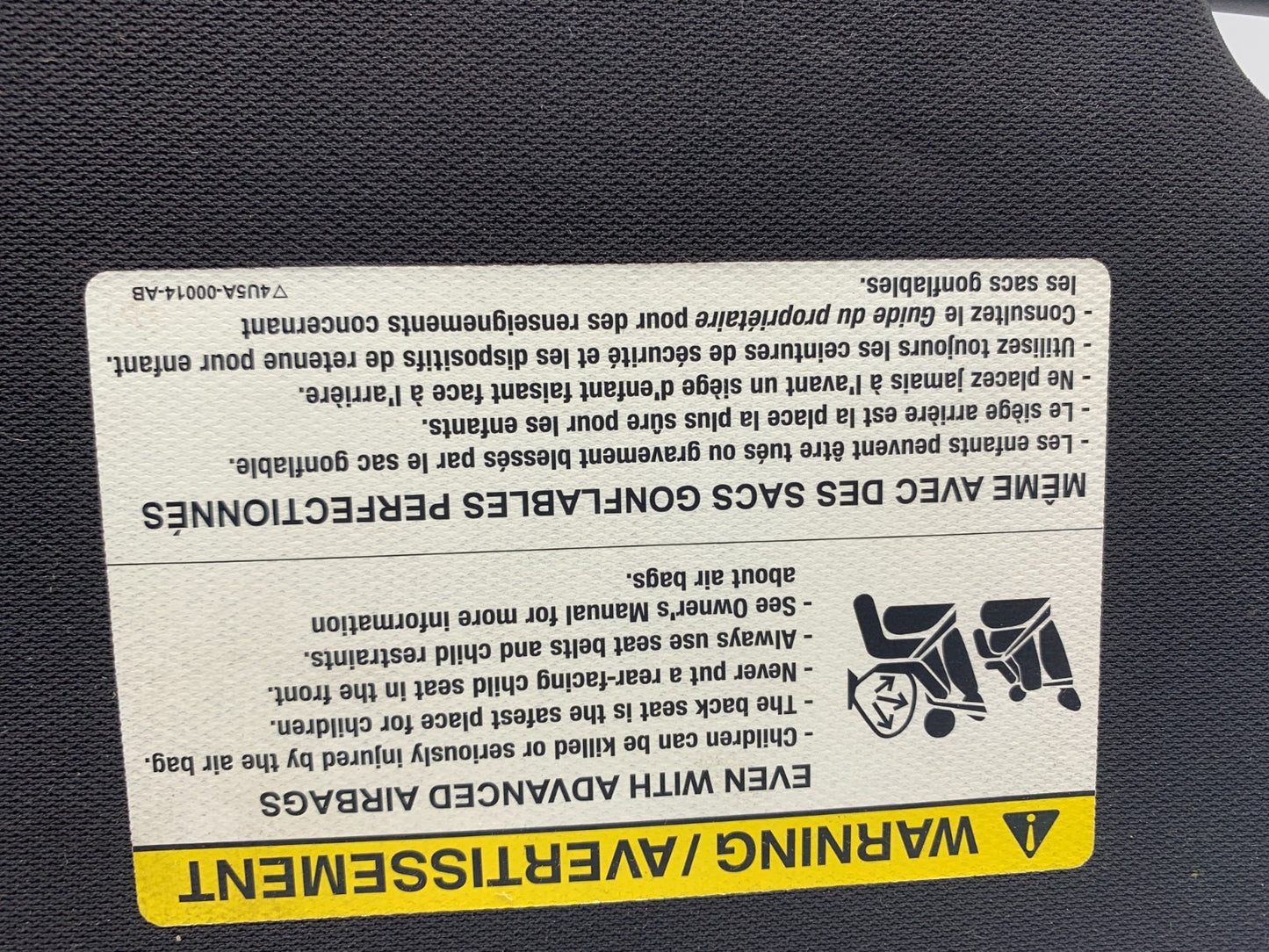 2010-2012 Mercury Mariner Driver Sun Visor Black Illuminated OEM A03B12006