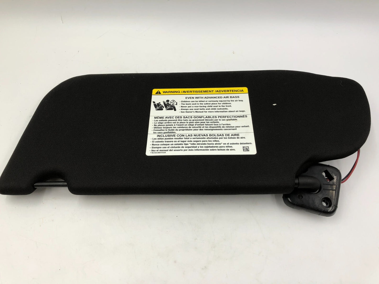 2010-2016 Ford MKS Passenger Sun Visor Sunvisor Black Illuminated OEM A04B46042