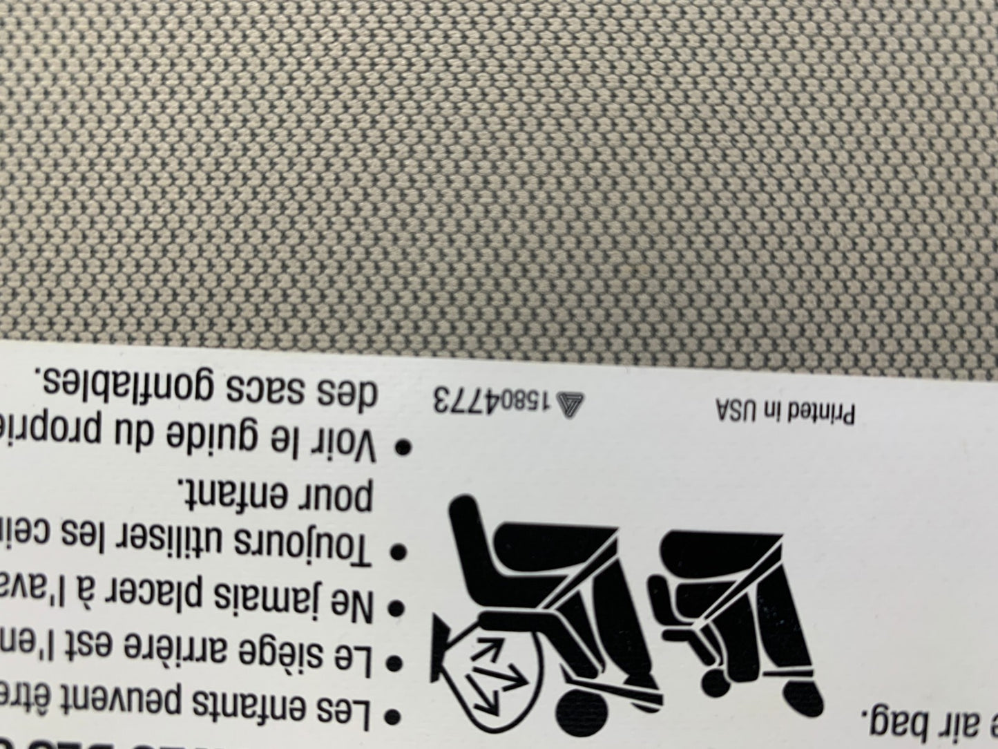 2013-2021 Buick Encore Passenger Sun Visor Gray Illumination OEM