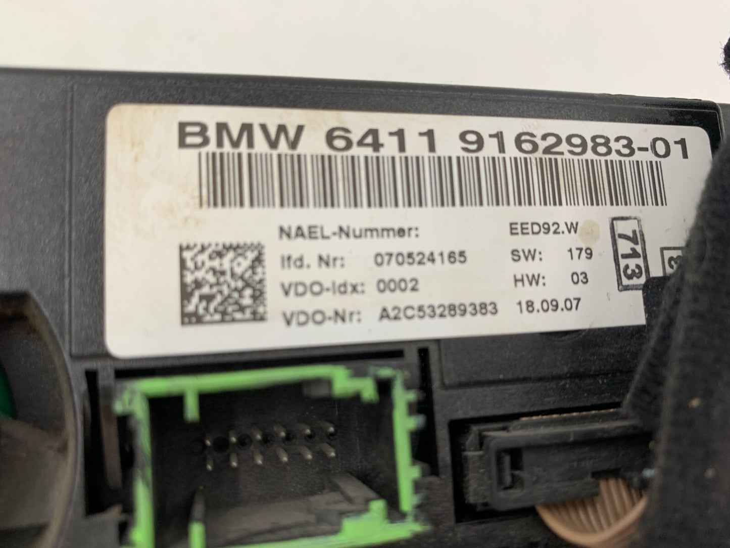 2007-2009 BMW 335i AC Heater Climate Control Unit OEM B01B34063