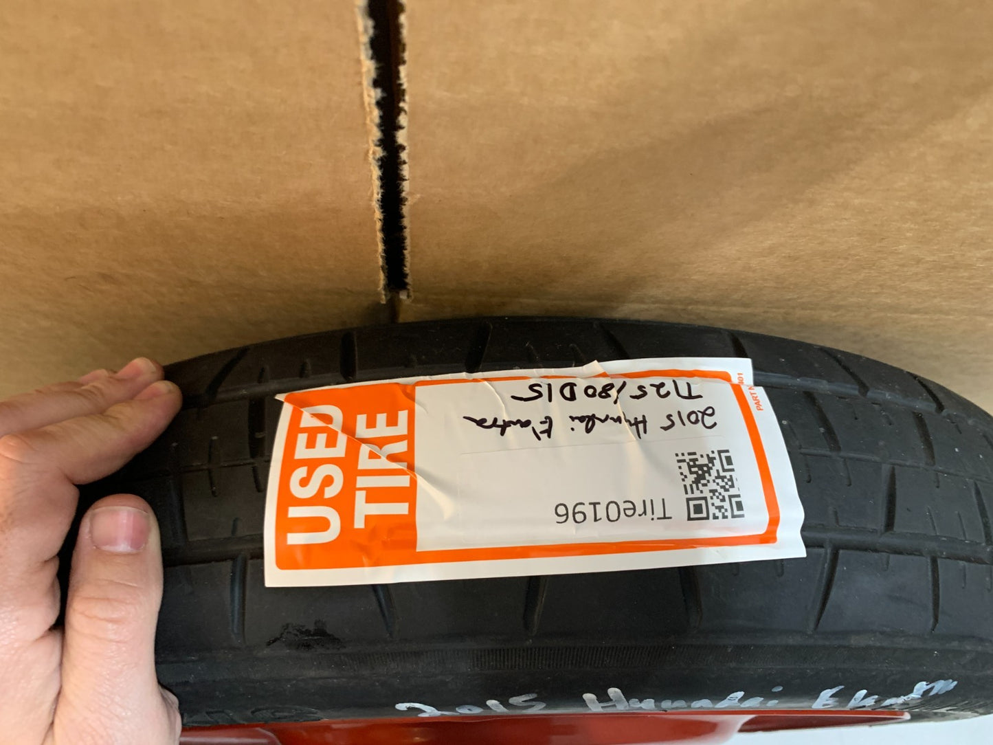 2013-2020 Hyundai Elantra 15" Spare Tire with Jack Kit Compact Donut T125/80D15