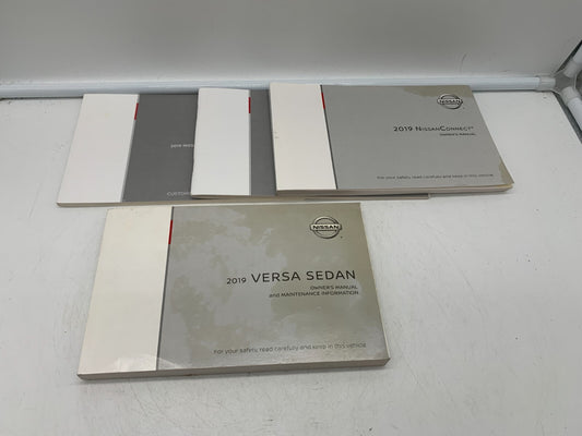 2019 Nissan Versa Sedan Owners Manual Set with Case OEM D02B70012