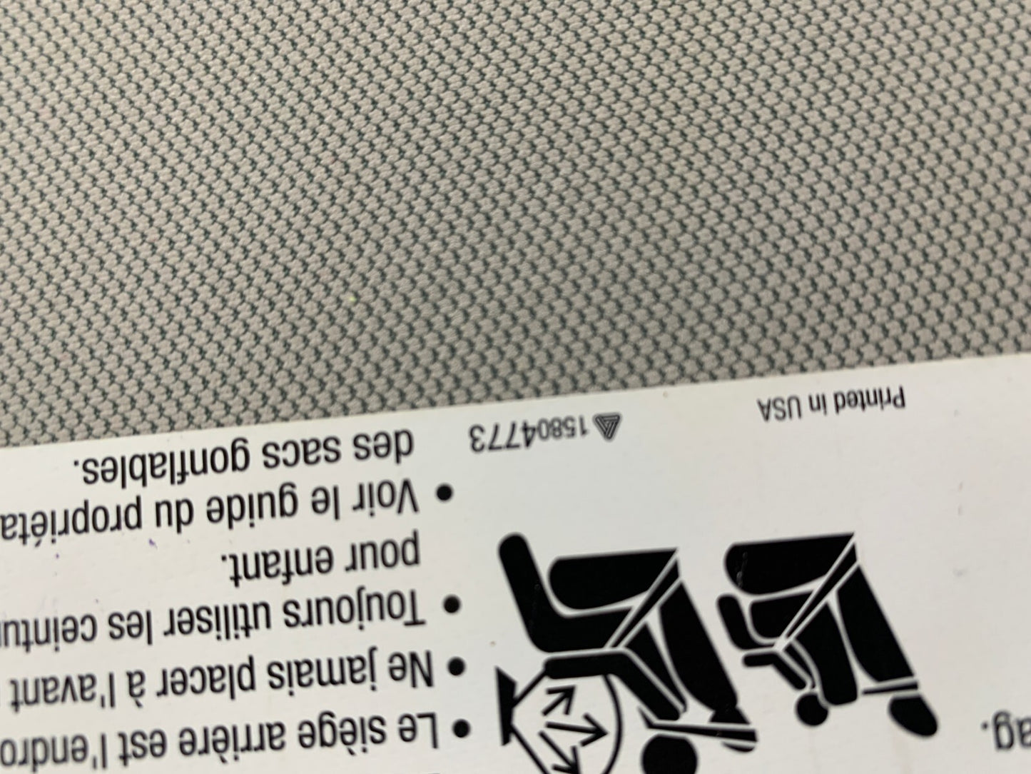 2013-2021 Buick Encore Passenger Sun Visor Gray Illuminated OEM A01B26032